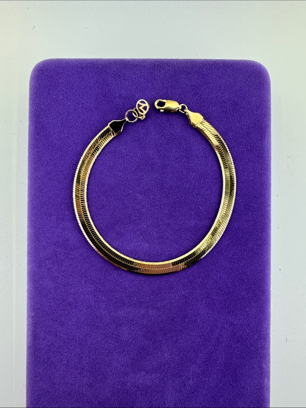 💛 Mejuri 18k Gold Vermeil Herringbone Bracelet - Retired Designer Stackable
